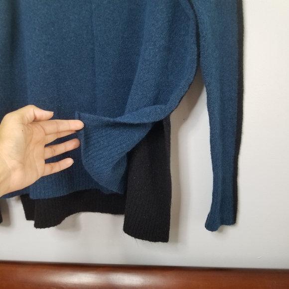 Athleta Transit Womens Colorblock Turtleneck SM Sweater Merino Wool Blend Soft - Picture 6 of 11